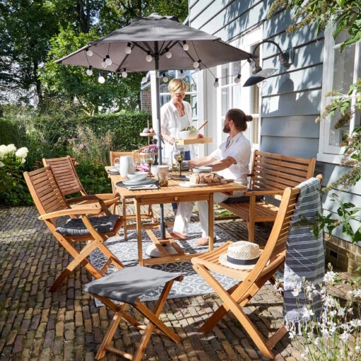 SIESTA Sonnenschirm Mit Kurbel Ø180cm -Tischdeko Verkauf 10204643 1