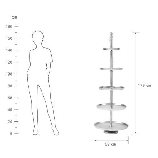 BANQUET Etagere 5-stufig Höhe 170cm -Tischdeko Verkauf 10208877 3