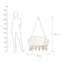 PARADISE NOW Hängesessel Mit Fransen Ø100cm -Tischdeko Verkauf 10213249 2