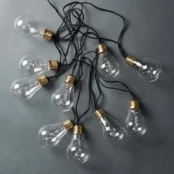 BULB LIGHTS LED Lichterkette Mit Naturseil 10 Lichter, Batteriebetrieben -Tischdeko Verkauf 10217309 3