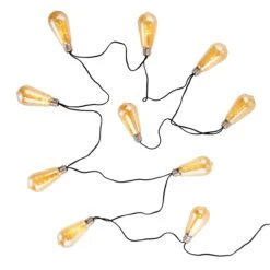 BULB LIGHTS LED Lichterkette Mit Naturseil 10 Lichter Und Stecker -Tischdeko Verkauf 10220250 2