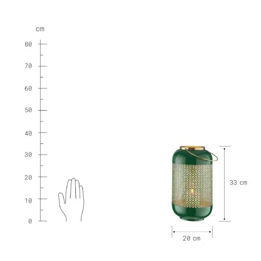 EMILIE Laterne Höhe 33cm -Tischdeko Verkauf 10222292 1