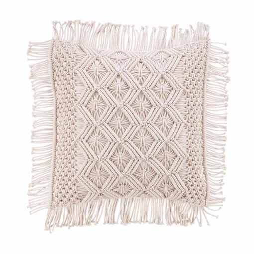 MACRAMÉ Kissen ZickZack L 45 X B 45cm -Tischdeko Verkauf 10222953