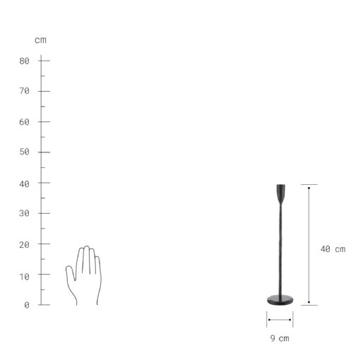 BLACKSMITH Kerzenhalter Höhe 40cm -Tischdeko Verkauf 10223391 3