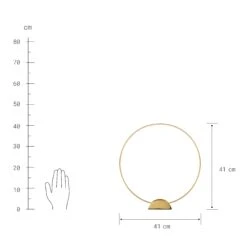 LUNA Kerzenhalter Messing Ø41cm -Tischdeko Verkauf 10223433 2