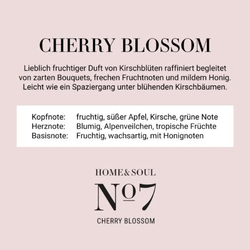 HOME & SOUL Raumduft No 7 "Cherry Blossom" 250ml -Tischdeko Verkauf 10224415 1