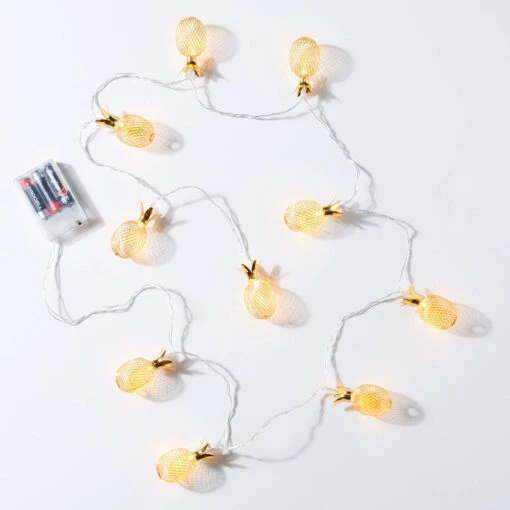 MIAMI LED-Lichterkette Ananas 10 Lichter Mit USB-Batteriefach -Tischdeko Verkauf 10225107 1