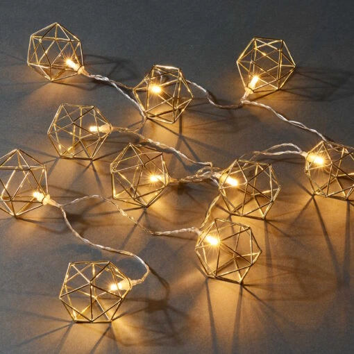 GEOMETRICS LED-Lichterkette Würfel 10 Lichter Mit USB-Batteriefach -Tischdeko Verkauf 10225630