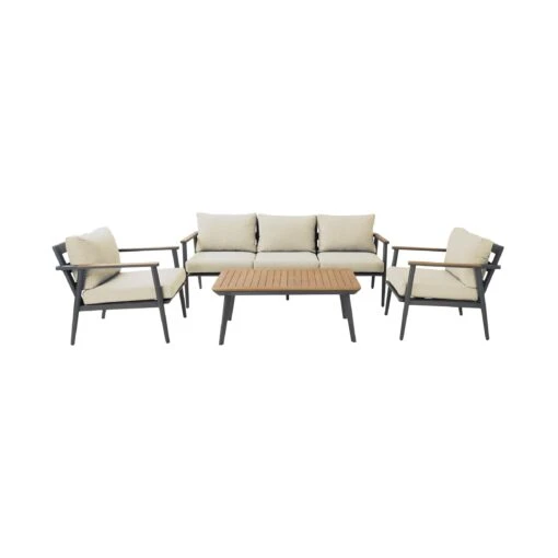 TEAK TIME Lounge-Set 4-tlg. -Tischdeko Verkauf 10226256