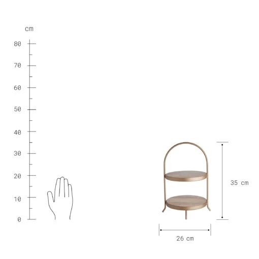 KATE Etagere 2-stufig Höhe 35cm -Tischdeko Verkauf 10226981 2