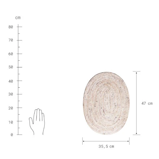 RONDA Platzset Oval L 36 X B 47cm -Tischdeko Verkauf 10227487 2