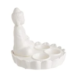 BUDDHA Statue Für 3 Teelichter Höhe 18cm -Tischdeko Verkauf 10227822 4