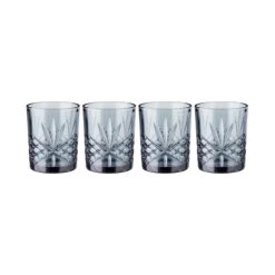 CRYSTAL CLUB 4x Gläser 300ml -Tischdeko Verkauf BUN00950