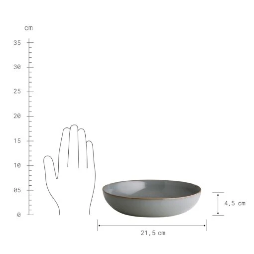 NATIVE 4x Pastateller Ø22cm -Tischdeko Verkauf BUN01565 3