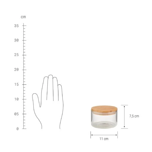 WOODLOCK 4x Vorratsgläser 550ml -Tischdeko Verkauf BUN01676 3