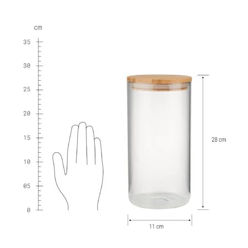 WOODLOCK 4x Vorratsgläser 2300ml -Tischdeko Verkauf BUN01679 3